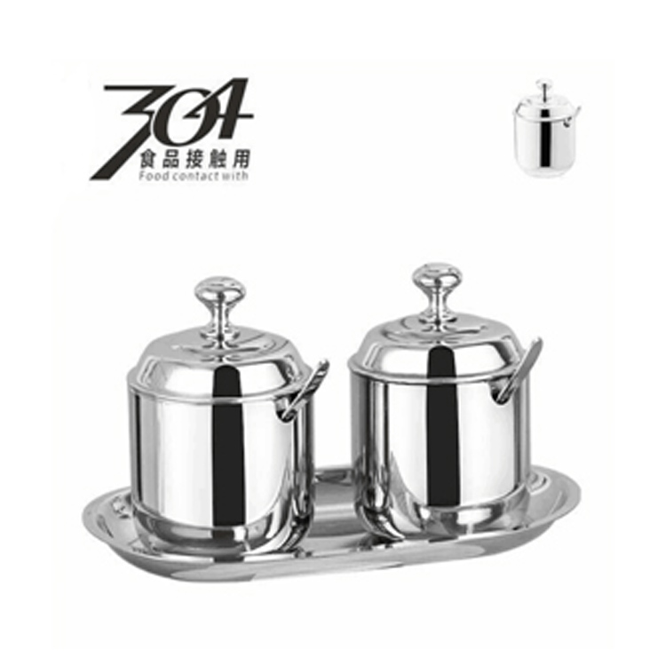 304Straight stainless steel cover spice jar